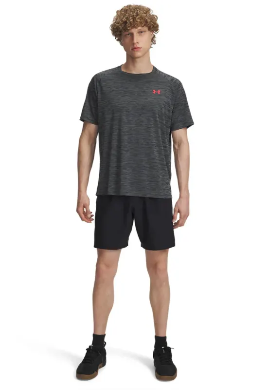 Pantaloni scurti cu logo - pentru fitness - Negru