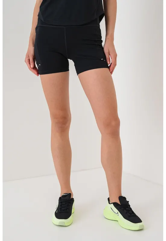 Pantaloni scurti cu talie inalta pentru alergare Swift - Negru
