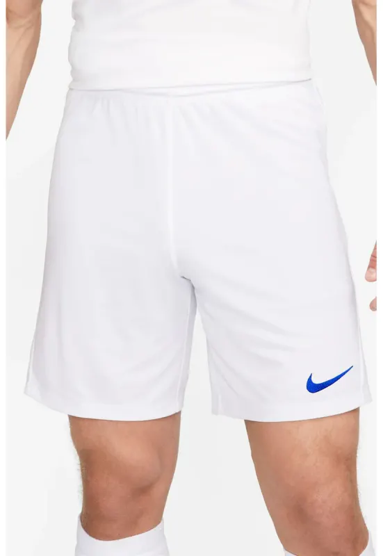 Pantaloni scurti cu tehnologie Dri-FIT pentru fotbal Park III - Albastru royal/Alb murdar