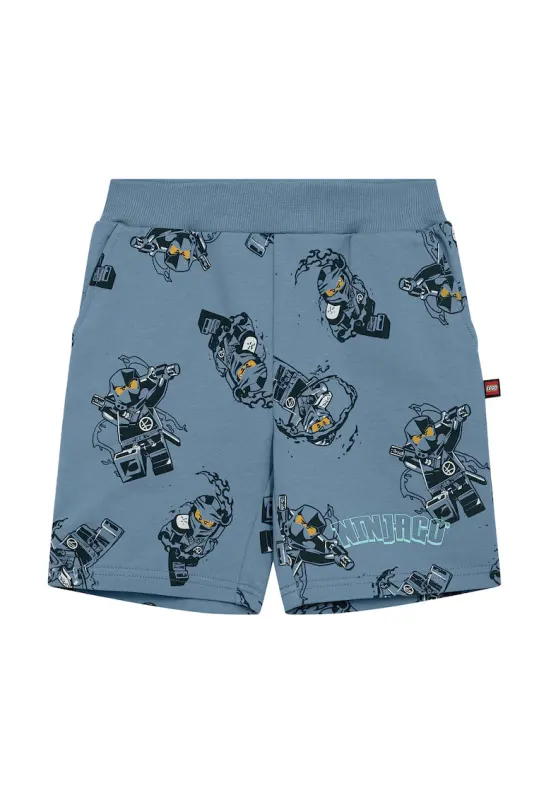 Pantaloni scurti sport baieti  12011469 - Bumbac organic - Albastru - Albastru