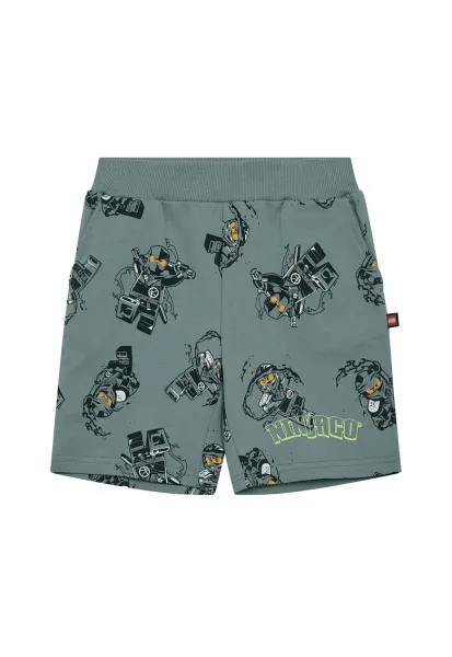 Pantaloni scurti sport baieti  12011469 - Bumbac organic - Verde - Verde