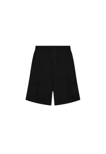 Pantaloni scurti sport baieti  39DJC902N - Bumbac organic - Negru - Negru