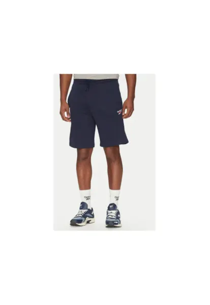 Pantaloni scurti sport barbati  100217147 - Bumbac/Poliester - Bleumarin - Bleumarin