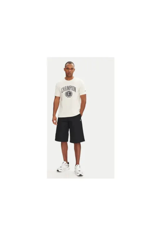 Pantaloni scurti sport barbati  220765 - Bumbac/Poliester - Negru - Negru