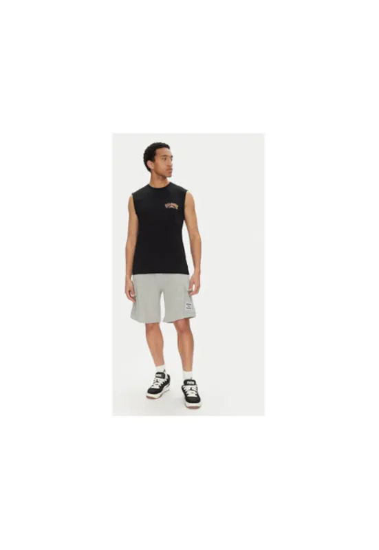 Pantaloni scurti sport barbati ADYFB03075 - Bumbac/Poliester - Gri - Gri