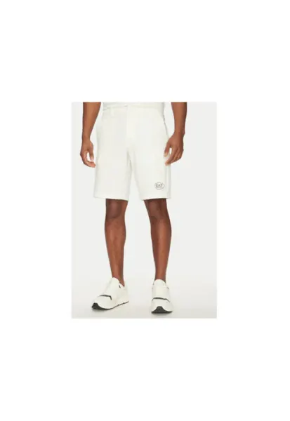 Pantaloni scurti sport barbati  Emporio Armani - 7M000196 AF13554 - Poliester/Elastan - Alb - Alb