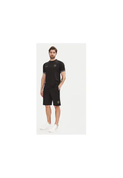 Pantaloni scurti sport barbati  Emporio Armani - 7M000260 AF13526 - Poliester/Elastan - Negru - Negru