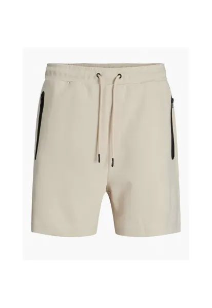 Pantaloni scurti sport barbati Jack Jones - 12273304 - Poliester/Bumbac - Bej - Bej
