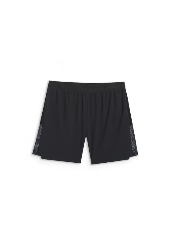 Pantaloni scurti sport barbati poliester - negru