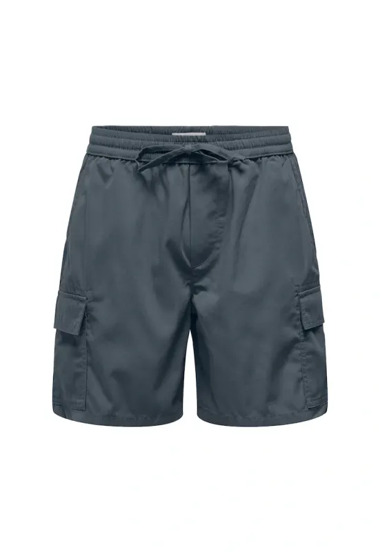 Pantaloni scurti sport barbati Sons - 22034462 - Bumbac/Poliester - 45797 - Gri