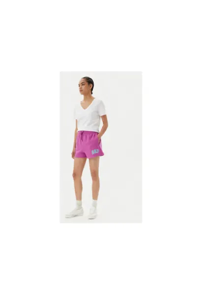 Pantaloni scurti sport dama  769323-07 - Bumbac /Poliester reciclat - Roz - Roz
