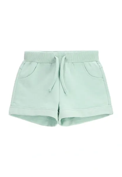 Pantaloni scurti sport fete  WC5120401VGC - Bumbac - Verde - Verde