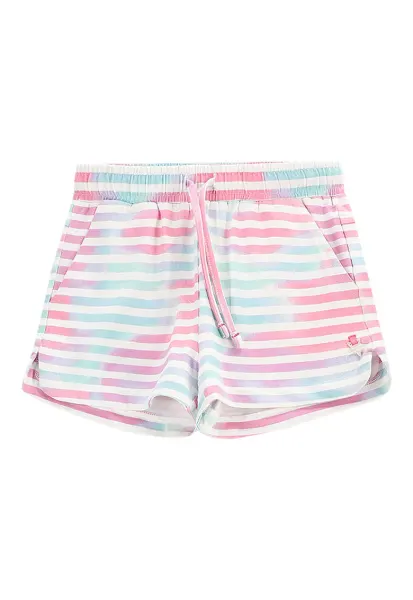 Pantaloni scurti sport fete  WC5121401IGK - Bumbac/Elastan - Multicolor - Multicolor