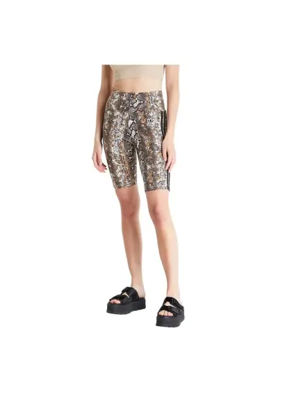 Pantaloni scurti sport  model animal - multicolor - bumbac-elastan - pentru femei - set de antrenament -