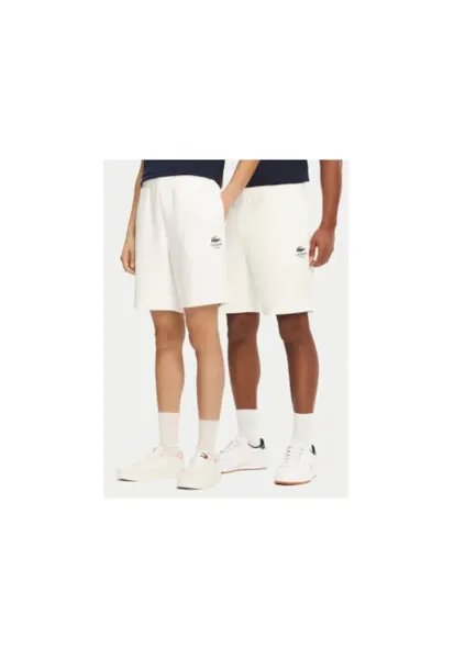Pantaloni scurti sport unisex  GH0990 - Bumbac - Ecru - Ecru