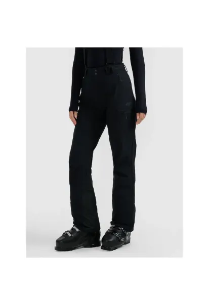 Pantaloni ski dama  negru - poliester