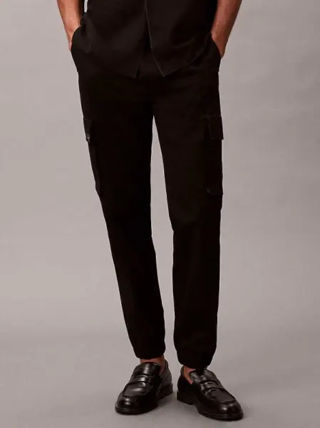 Pantaloni Skinny Elastic Twill Cargo