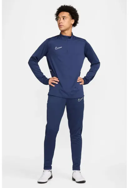 Pantaloni slim-fit cu logo - pentru fotbal - Alb/Albastru inchis