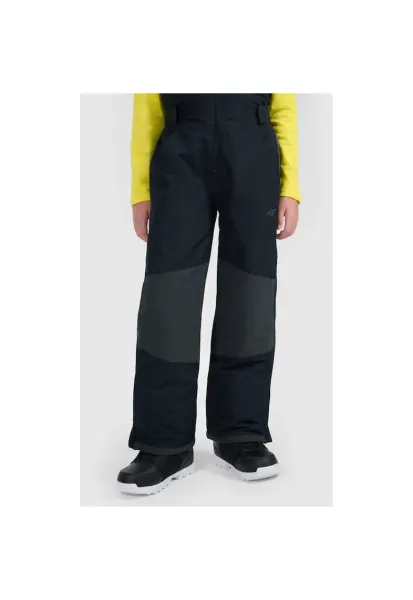 Pantaloni snowboard  baieti - negri - NeoDry 10000/8000 - bretele reglabile