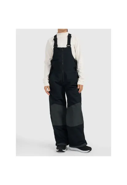 Pantaloni snowboard  NeoDry 10000 - negri - impermeabili - cu bretele ajustabile - pentru fete - poliester