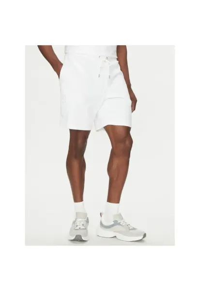 Pantaloni sport barbati  alb - material respirabil