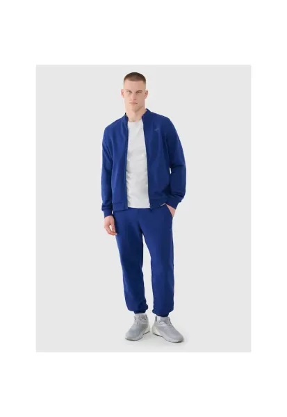 Pantaloni sport barbati -  albastru bleumarin - material respirabil