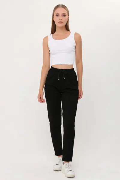 Pantaloni sport-casual, cu manseta si buzunare, en-gross