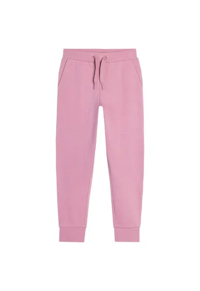 Pantaloni sport copii  bumbac moale - talie elastica - roz