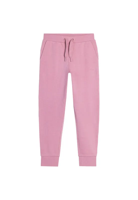 Pantaloni sport copii  bumbac moale - talie elastica - roz