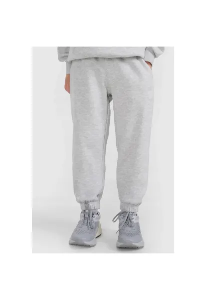 Pantaloni sport copii -  jogger - gri - bumbac - pentru baieti