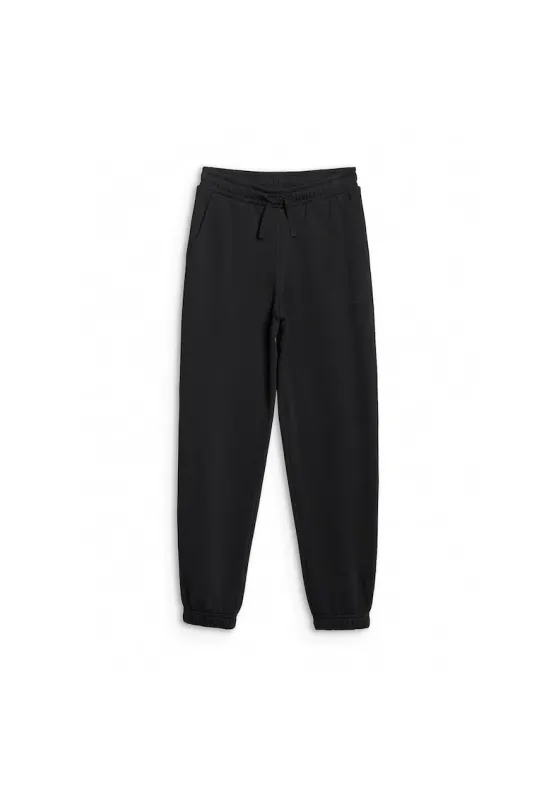 Pantaloni sport copii - negru - stil sportiv - textil pentru fete