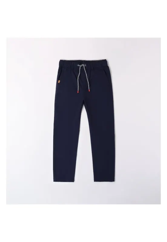Pantaloni sport cu snur pentru baieti - 0.8673 - Albastru inchis