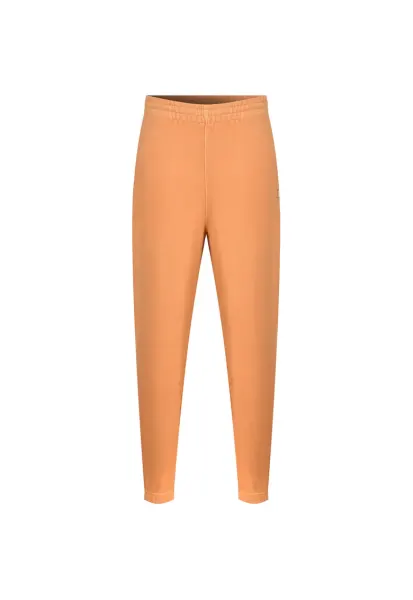 Pantaloni sport dama  CL RBK ND PANT HS0375 - portocaliu - bumbac - talie elastica cu snur - buzunare laterale