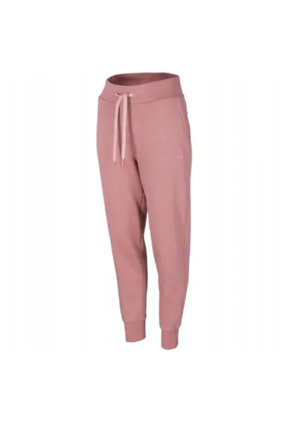 Pantaloni sport dama -  H4Z22 SPDD351 56S - Bumbac/Poliester - Roz deschis - Roz