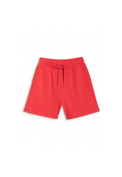 Pantaloni sport dama  supradimensionati - rosii - bumbac 85% - poliester 15%