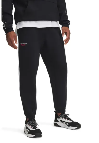 Pantaloni sport din fleece pentru antrenament Project Rock - Gri antracit