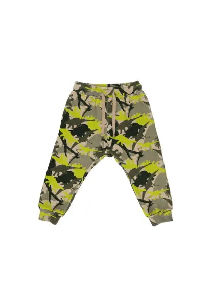 Pantaloni sport  - Dino Jungle - Kaki - pentru baietei - Kaki