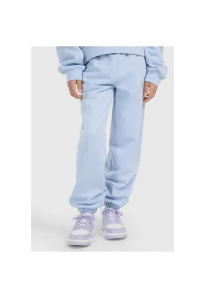 Pantaloni sport fete -  bumbac - albastru deschis