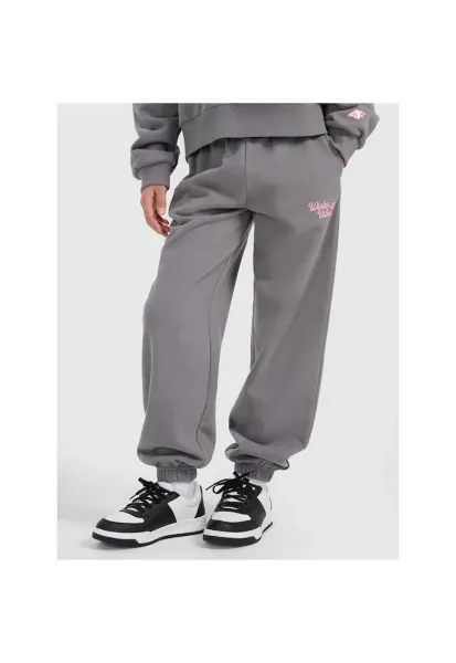 Pantaloni sport fete  bumbac - gri