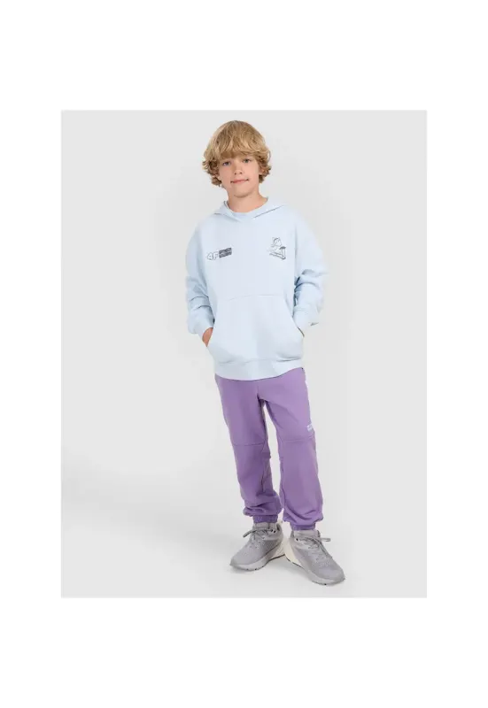 Pantaloni sport fete -  bumbac/poliester - violet