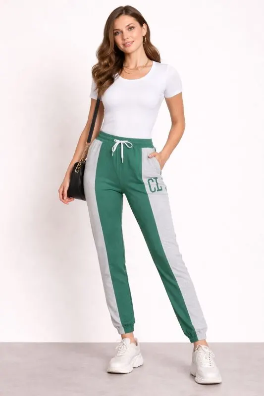 Pantaloni sport in doua culori, en-gross