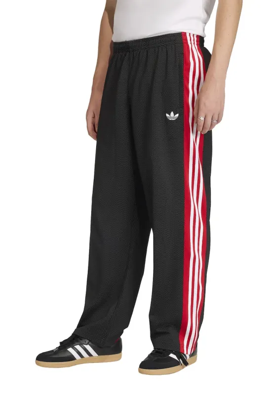 Pantaloni sport lejeri cu talie elastica - Rosu/Alb/Negru