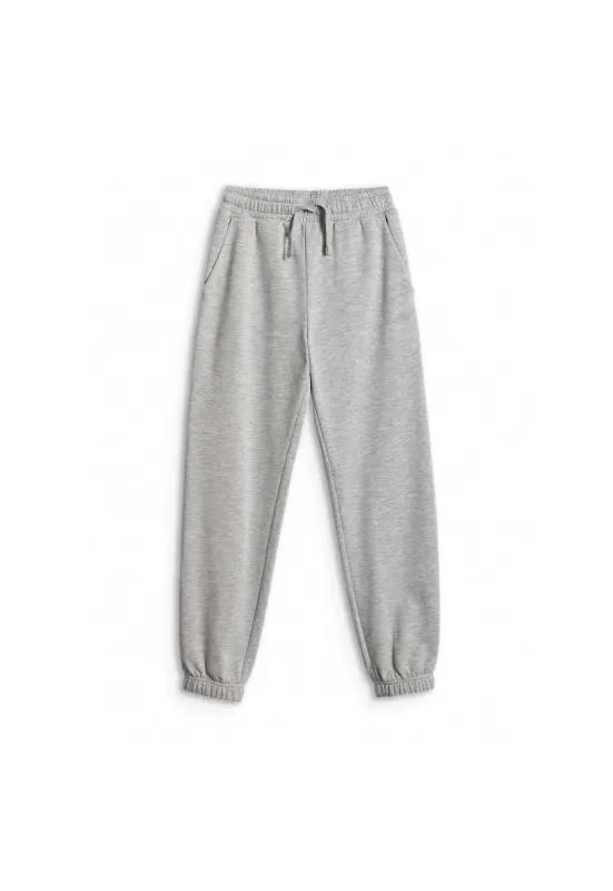 Pantaloni sport pentru baieti - gri - croiala oversize - material bumbac