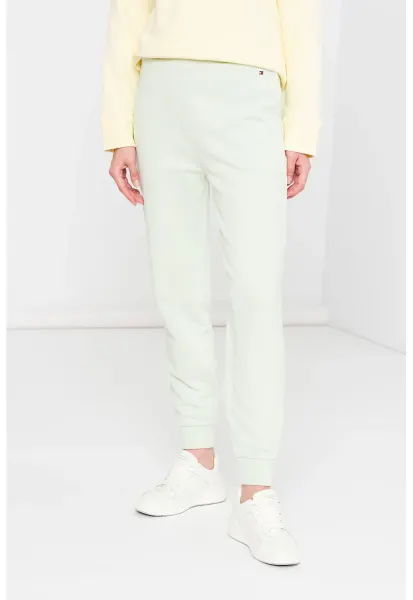 Pantaloni sport relaxed fit de bumbac organic - Verde menta