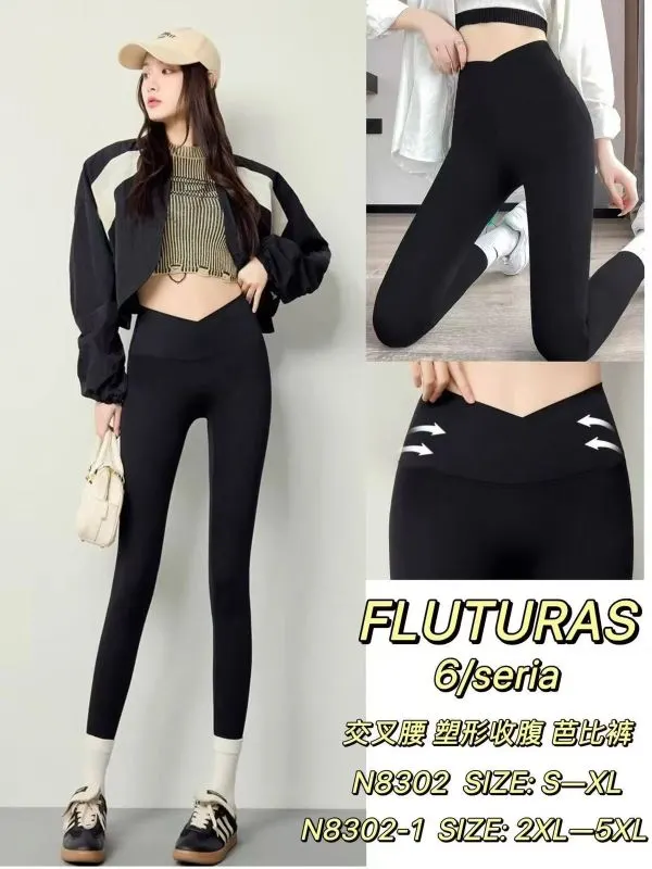 Pantaloni tip colant, Engros pentru femei,negru simplu, tip sport, casual, cu talie inalta , super calitate, elastan