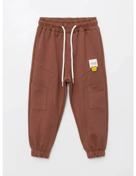 Pantaloni trening WORLD maro