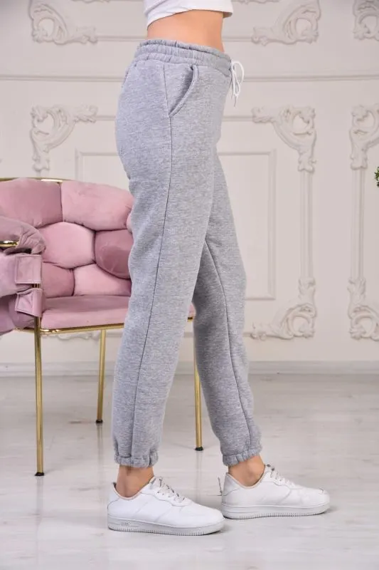 Pantaloni vatuiti, cu buzunare si elastic jos, en-ggross