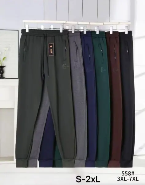 Pantaloni vatuiti cu manseta Engros pentru barbati, sport