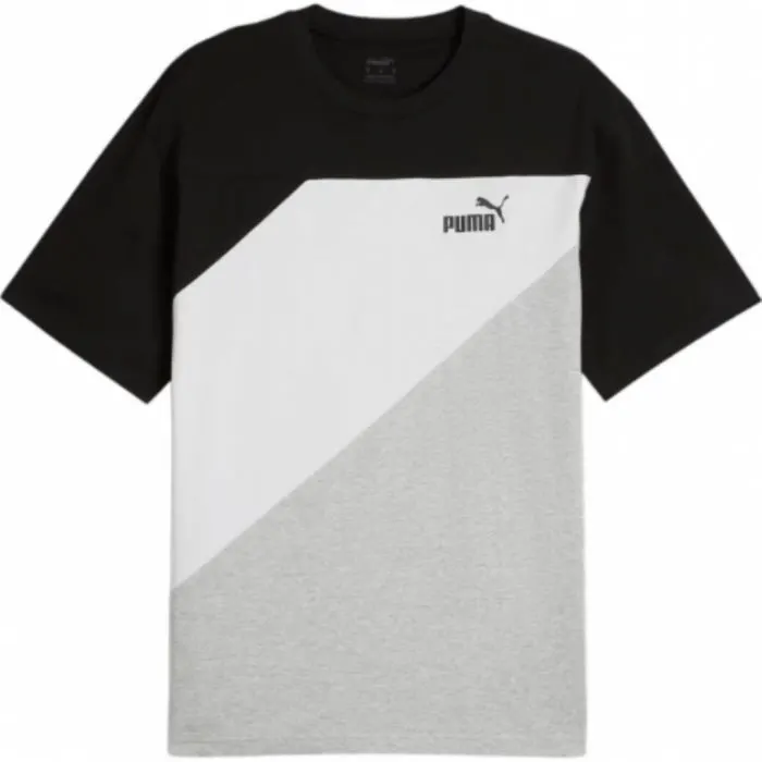 PUMA POWER Colorblock Tee PUMA Black