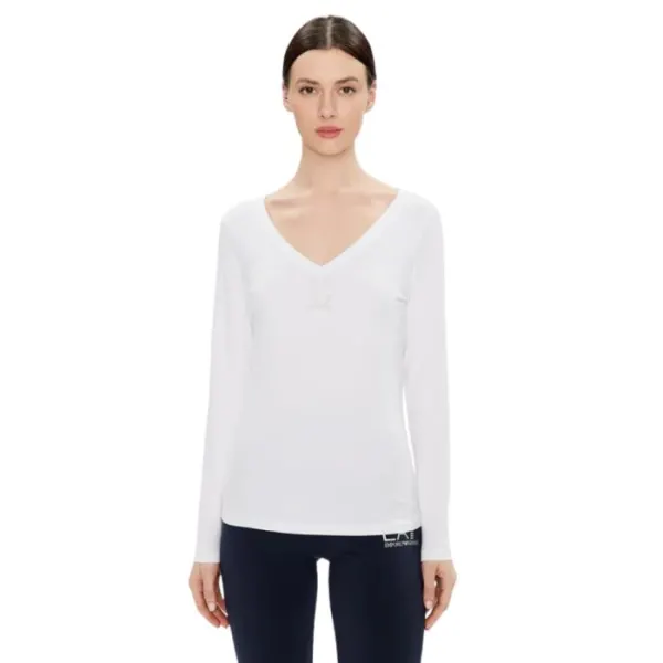 T-Shirt Ml V Neck TJFKZ-8NTT52-0101